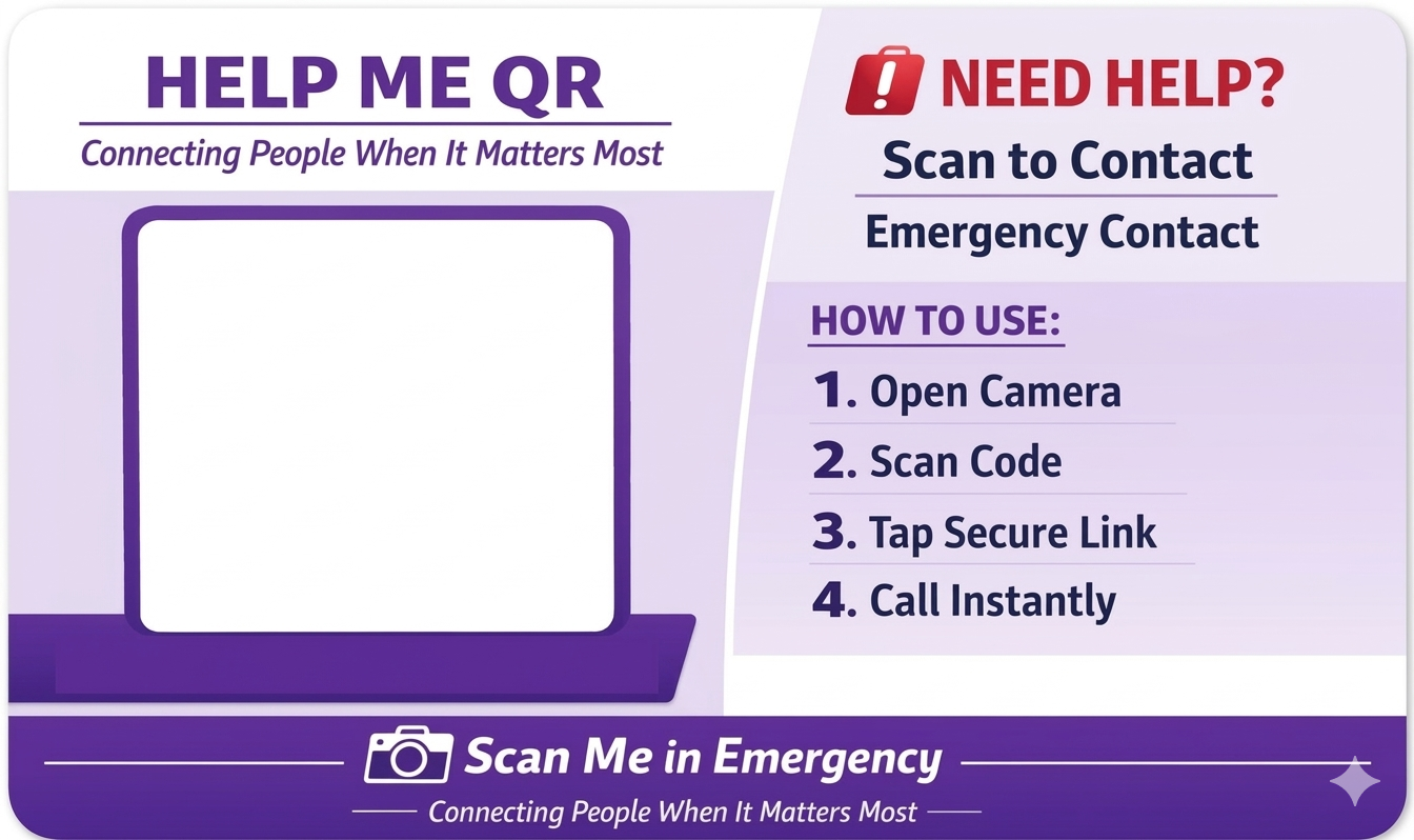 HelpMeQR Business Tag